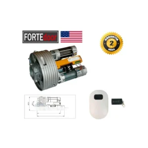 KIT MOTOR AMERICANO PUERTA ENROLLABLE 30M2 HASTA 360KG – FORTEDOOR